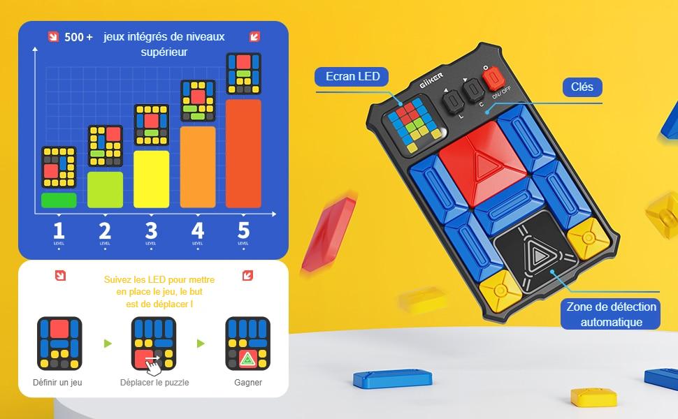 Xiaomi – jouet intelligent Huarong Super coulissant, avec capteur de route, 500 Puzzles, stimulateur de cerveau, jouets interactifs